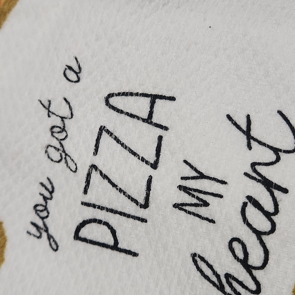 Kitchen Towel Set Pizza My Heart ❤️ - Picture 3 of 4